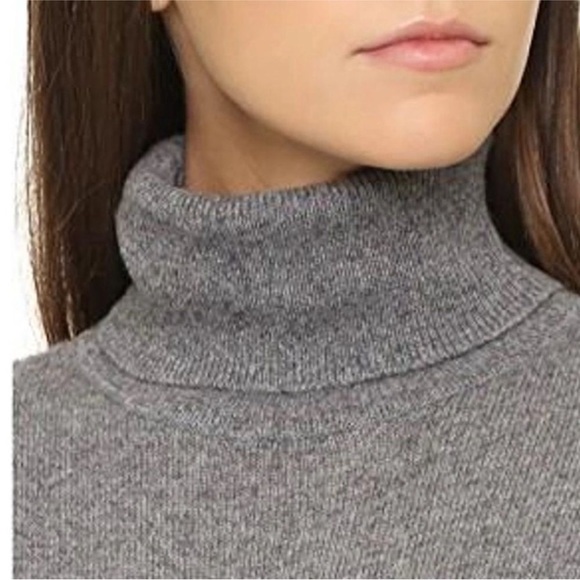 Equipment cashmere sweater size S turtleneck heather grey Delafine NWT - Picture 8 of 8